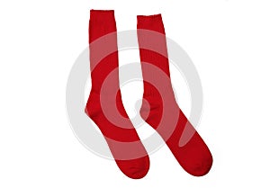 New Pair Red Cotton Socks