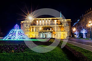 New Palace, Belgrade at night