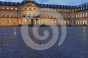 New palace Neues Schloss. Stuttgart, Baden-Wurttemberg, Germany