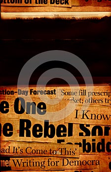 New paper headlines with old paper