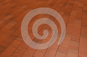 New parquet of brown color