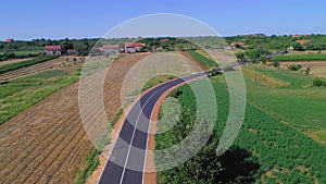 New paved road in the Dalmatian hinterland