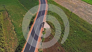 New paved road in the Dalmatian hinterland