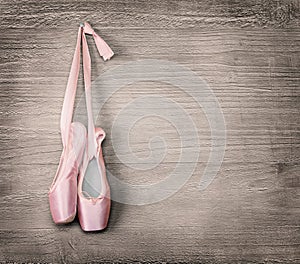 New pink ballet shoes