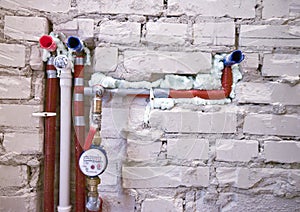 New plumbing in a wall