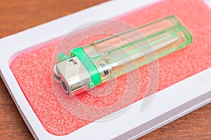 New pocket gas lighter in stylish packaging