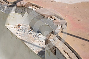 New pool brick coping work and repair