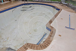 New pool tile border grout work remodel photo