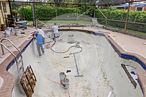 New pool tile border pool remodel