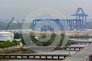 New port construction site.