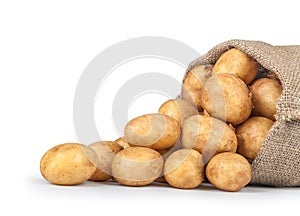 New potatoes in the bag