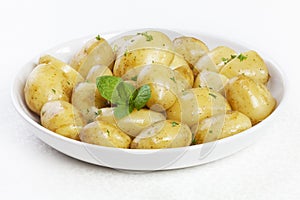 New Potatoes with Butter Parsley and Mint