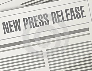 new press release illustration design