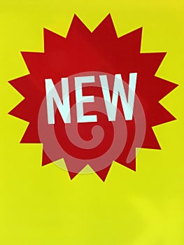 New product item sign