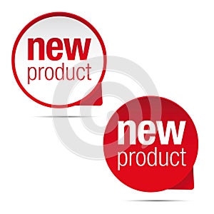 New product label tag sign