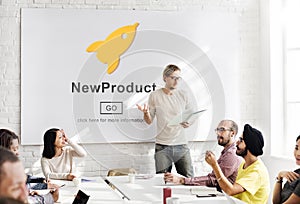 New Product Launch Marketing Commercial Innovation Concept