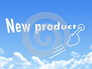 New Product message cloud shape