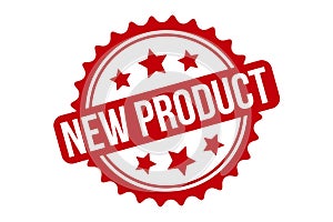 New Product Rubber Stamp. Red New Product Rubber Grunge Stamp Seal Vector Illustration - Vector