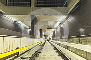 New railtracks metro line Amsterdam