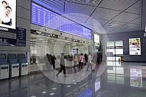 The new railway station ticket hall