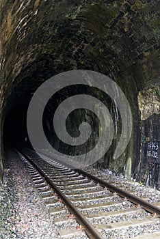 The new railway tunnel de Tavannes constructed in 1936 photo