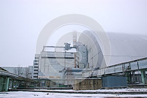 new reactor shelter at Chernobyl, Ukraine