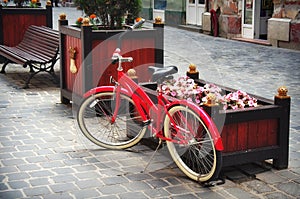 New red bicycle