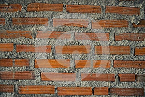 New red brick wall pattern texture background