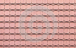 New red roof tiling, background