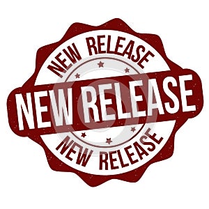 New release grunge rubber stamp