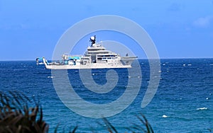 New research ship off the coast by Singer Island, Florida