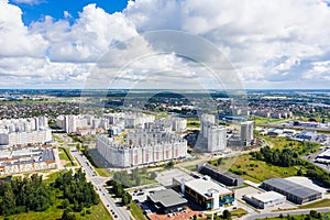 New residential area on Aksakov Street in Kaliningrad