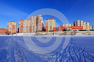 New residential buildings. Balashikha, Moscow region, Russia.