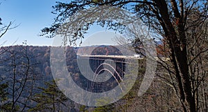 The New River Gorge Bridge in Fayetteville West Virginia