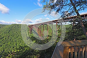 The New River Gorge Bridge near Fayetteville, West Virginia