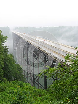 New River Gorge Bridge in the Rain