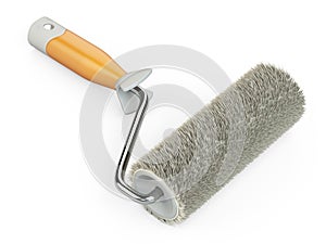 New roller brush with plastic handle