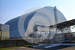 New Safe Confinement or Sarcophagus of the Chernobyl reactor