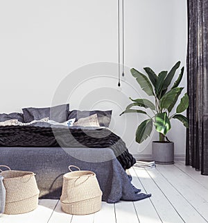 New Scandinavian boho style bedroom