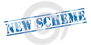 New scheme blue stamp