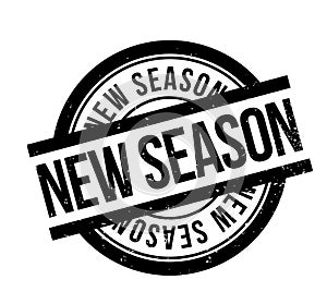 New Season rubber stamp