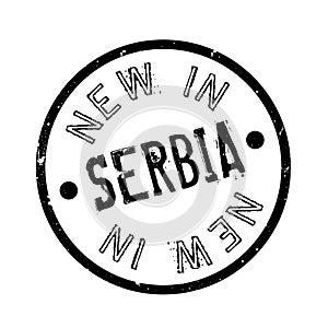 New In Serbia rubber stamp