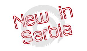 New In Serbia rubber stamp