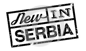 New In Serbia rubber stamp