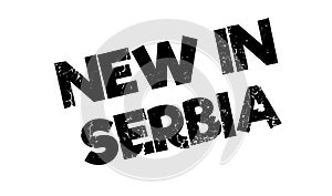 New In Serbia rubber stamp