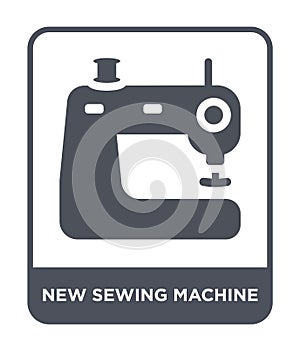 new sewing machine icon in trendy design style. new sewing machine icon isolated on white background. new sewing machine vector