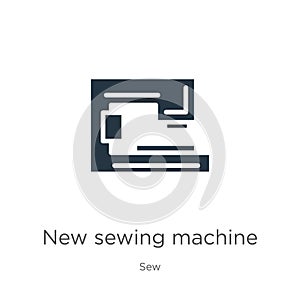 New sewing machine icon vector. Trendy flat new sewing machine icon from sew collection isolated on white background. Vector