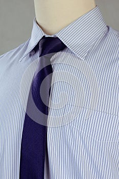 New shirt with necktie, studio shot