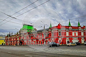 New shopping arcades building in Tula city