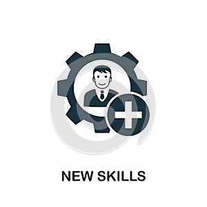 New Skills icon symbol. Creative sign from business management icons collection. Filled flat New Skills icon for computer and